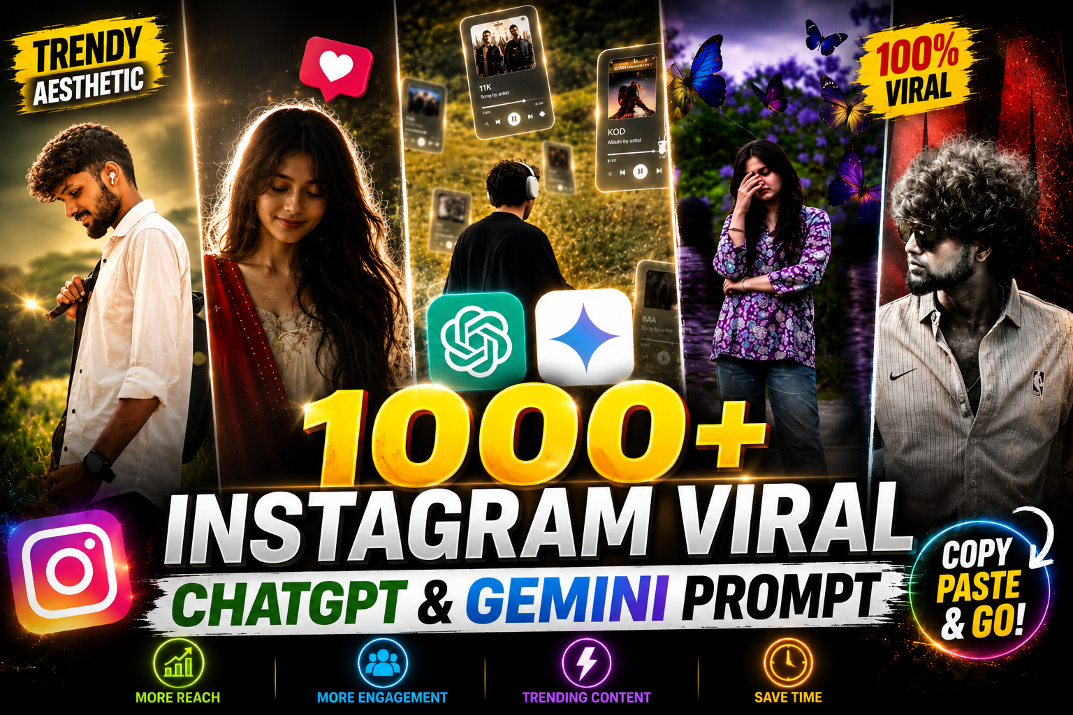 1000+ Instagram Viral ChatGPT & Gemini Prompt
